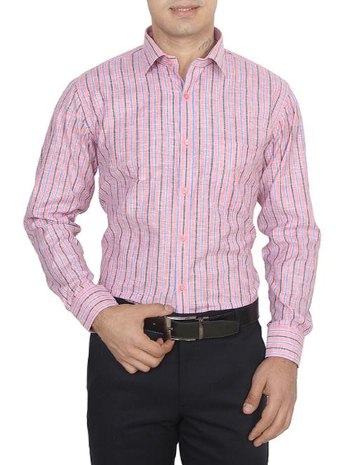 pink polyester blend casual shirt - 14371028 - Very Small Image - 1