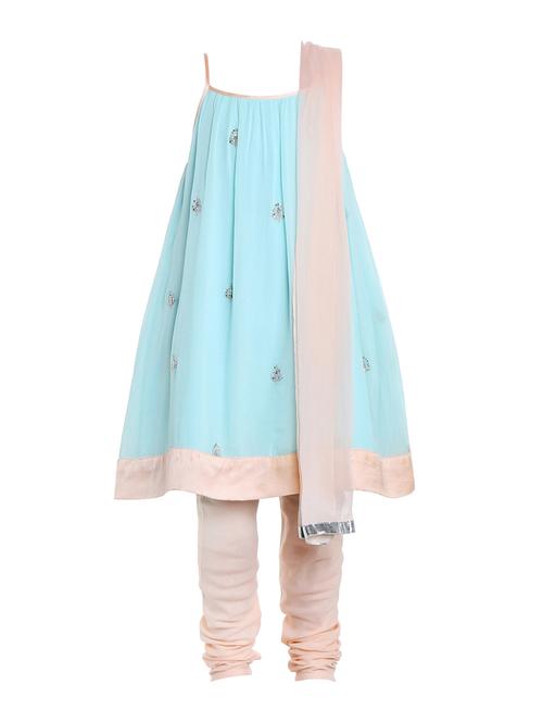 multi colored georgette suit set - 14372029 - Very Small Image - 1