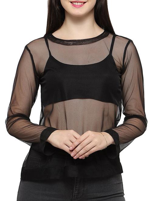 black none regular top - 14372605 - Very Small Image - 1