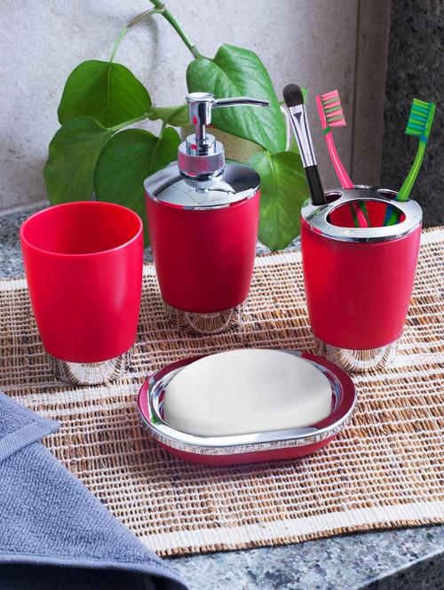 premium bathroom accessory set of 4 - 14373226 - Very Small Image - 1