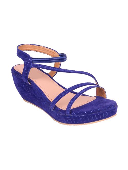 Carrito Women Blue Wedges - 14374585 - Very Small Image - 1
