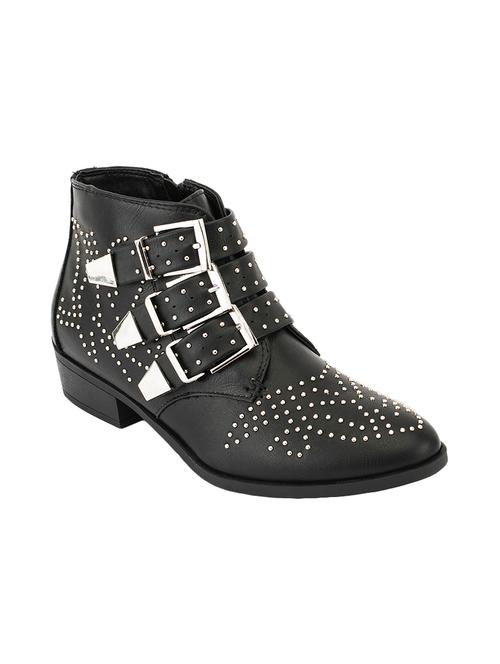 black synthetic  ankle  boot - 14375020 - Very Small Image - 1
