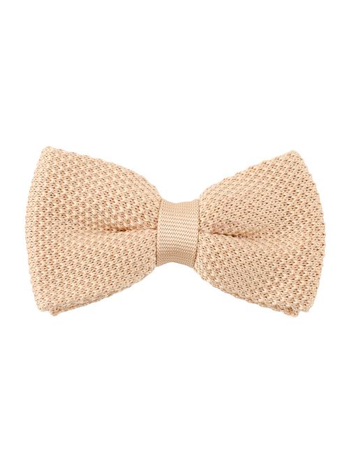 beige micro fibre bow tie - 14375070 - Very Small Image - 1