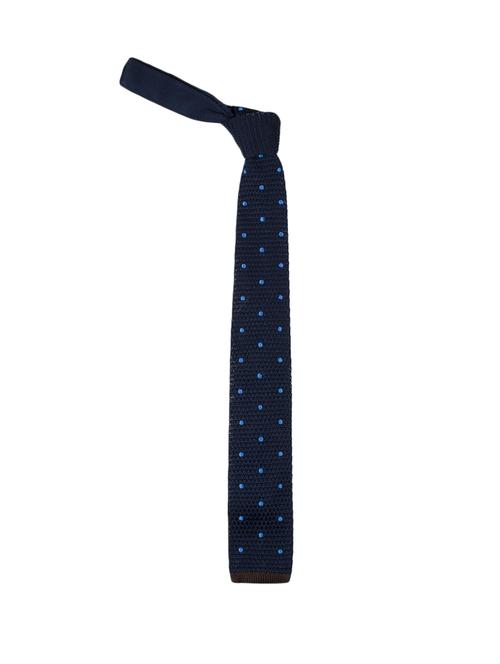 blue micro fibre tie - 14375200 - Very Small Image - 1