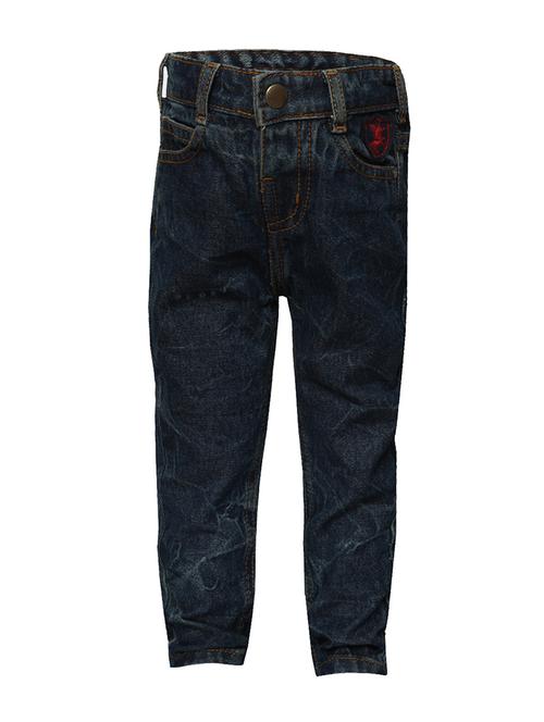 dark blue denim plain jean - 14375483 - Very Small Image - 1
