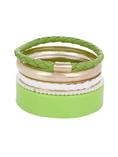 green metal bracelet - 14377553 - Very Small Image - 1