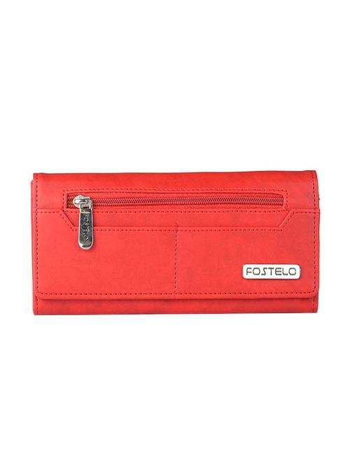 red leatherette regular clutch - 14378114 - Very Small Image - 1