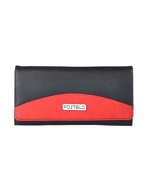 black leatherette  regular clutch - 14378119 - Very Small Image - 1
