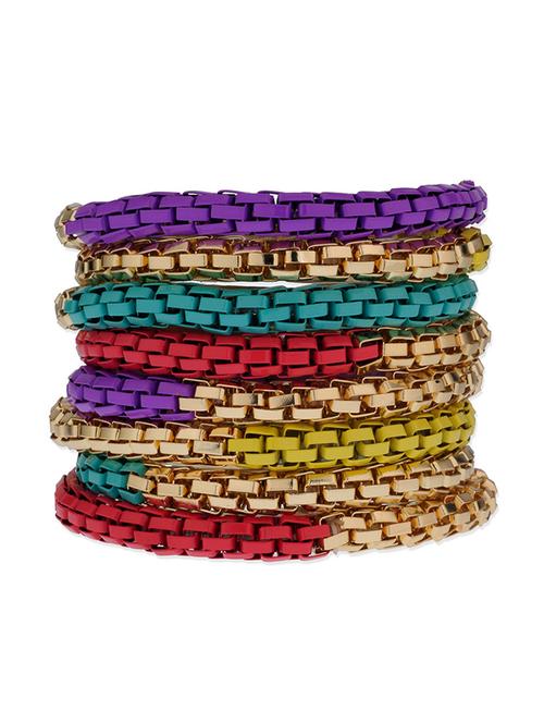 multi colored metal bracelet - 14378183 - Very Small Image - 1