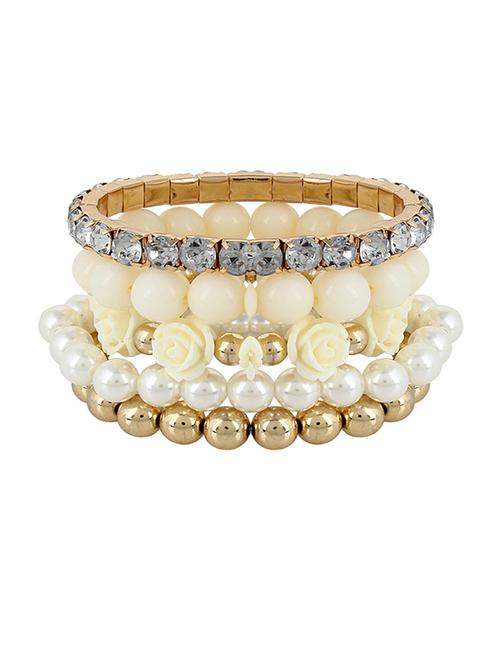 white metal bracelet - 14378326 - Very Small Image - 1
