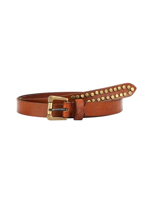 aditi wasan tan colour brass finish rivets studded ladies belt - 14379376 - Very Small Image - 1