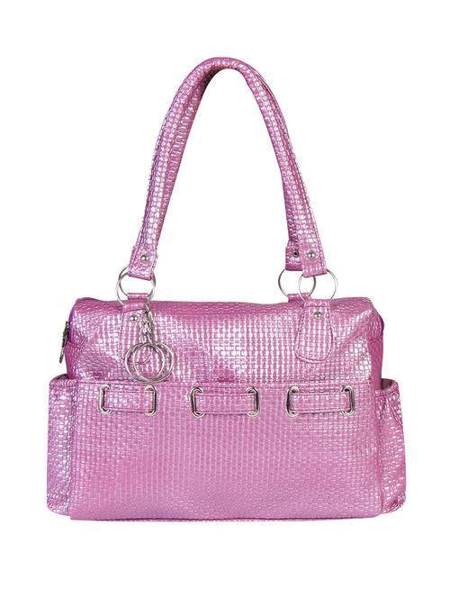 purple leather handbag - 14379550 - Very Small Image - 1