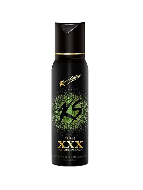 kamasutra black triple xxx perfumed body spray 120 ml - 14383313 - Very Small Image - 1