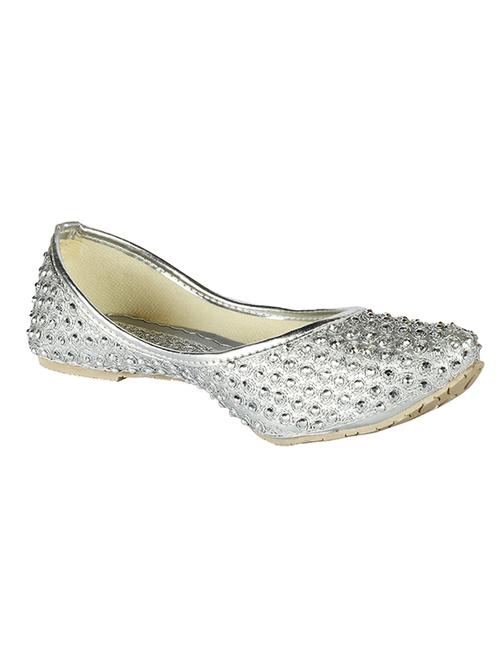 silver slip on jutis - 14383550 - Very Small Image - 1