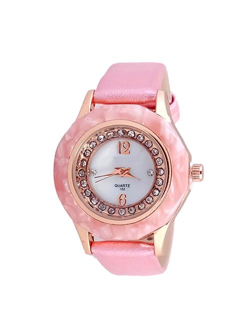 super drool exquisite glitter studded pink dial wrist watch - 14385626 - Very Small Image - 1