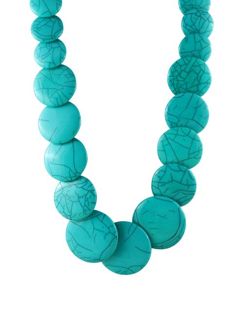 green metal long necklace - 14387922 - Very Small Image - 1