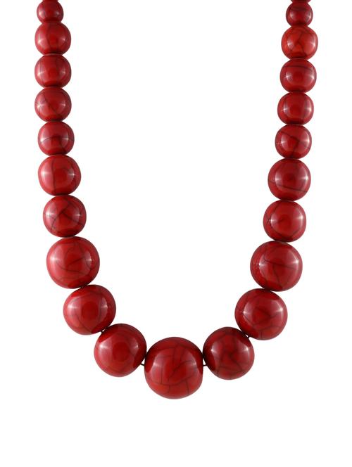 red metal long necklace - 14387927 - Very Small Image - 1