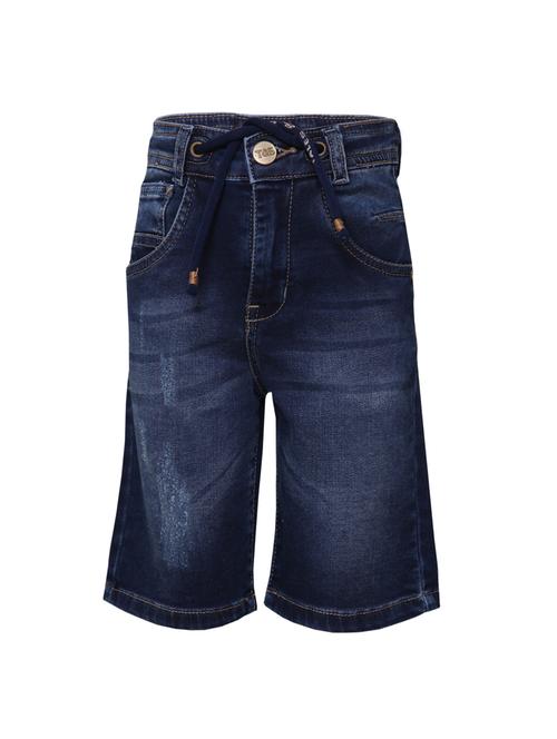 dark blue denim three-fourth - 14389555 - Very Small Image - 1