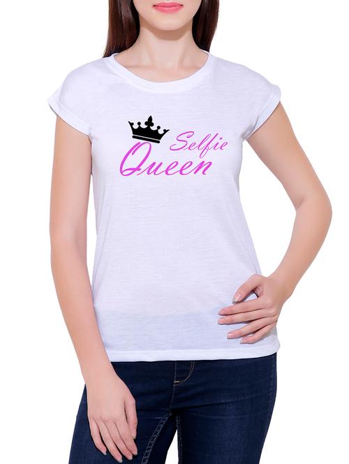 white cotton blend tee - 14389884 - Very Small Image - 1