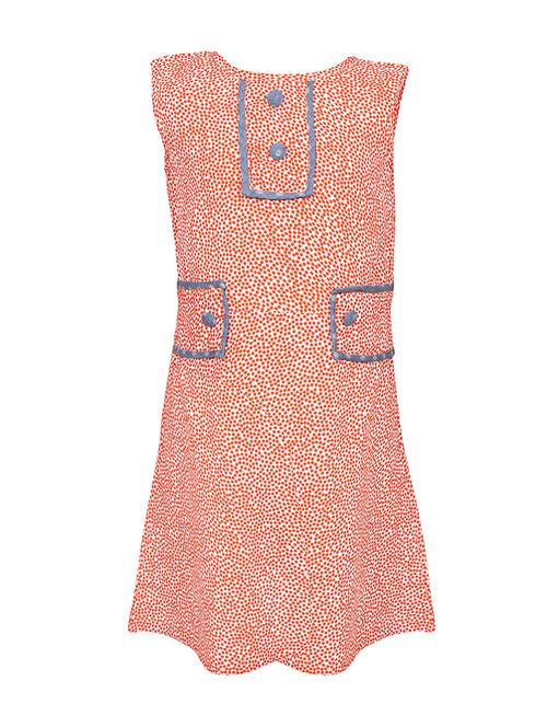 red printed frock - 14391350 - Very Small Image - 1