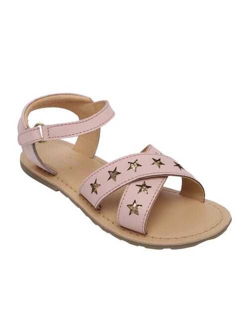 baby pink leather cutwork sandal - 14393395 - Very Small Image - 1