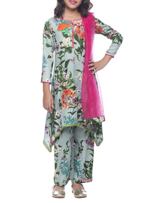 grey rayon suit set - 14394179 - Very Small Image - 1