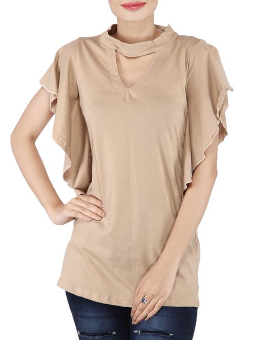 beige cotton top - 14396307 - Very Small Image - 1