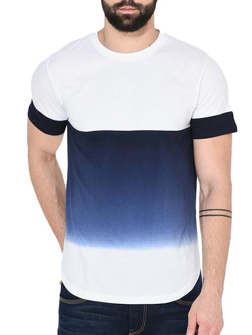 navy blue cotton t-shirt - 14397083 - Very Small Image - 1