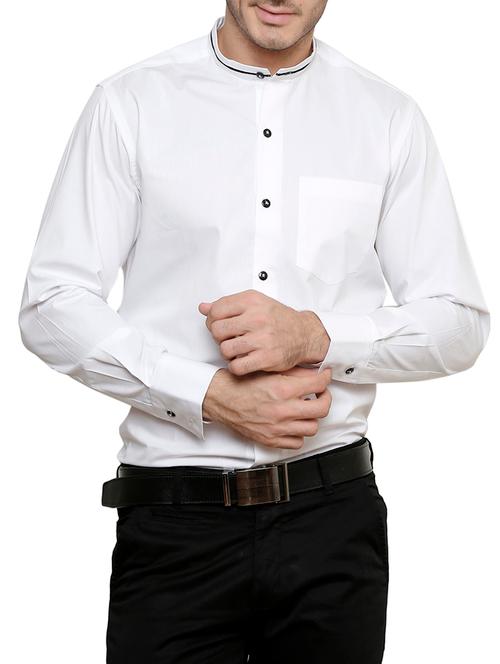 white cotton formal shirt - 14397251 - Very Small Image - 1