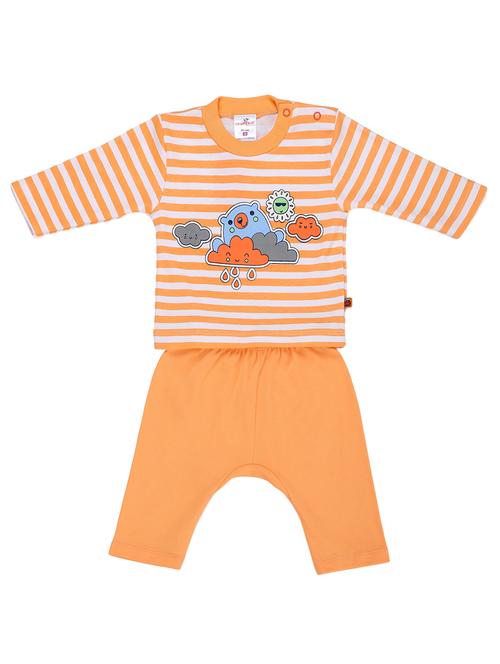 orange cotton pyjama set nightwear - 14397394 - Very Small Image - 1