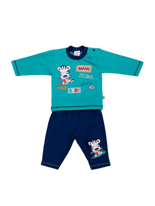 blue cotton pyjama set nightwear - 14397403 - Very Small Image - 1