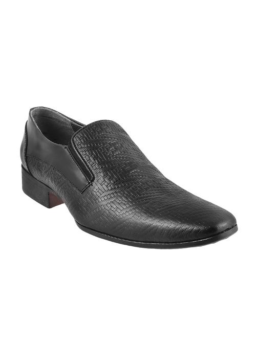black Leather formal slip on - 14397725 - Very Small Image - 1