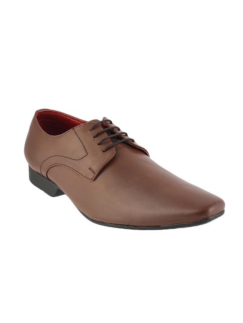 tan leather lace-up derby - 14397742 - Very Small Image - 1