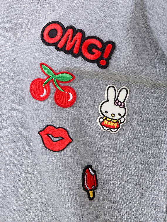 women's placement print sweatshirt - 14397953 - Zoom Image - 3