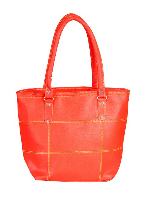Red Leather Regular Handbag - 14399174 - Very Small Image - 1