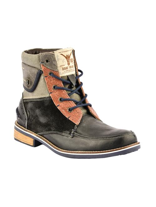 black leather high ankle boots - 14402526 - Very Small Image - 1