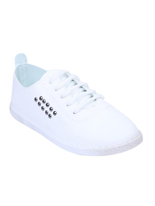 white  lace-up  sneaker - 14404646 - Very Small Image - 1