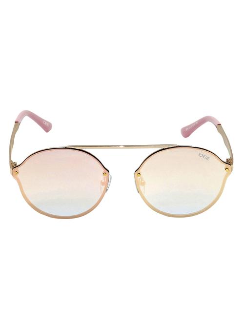 idee s2242-c4 medium 61mm pink mirror round sunglasses - 14410633 - Very Small Image - 1