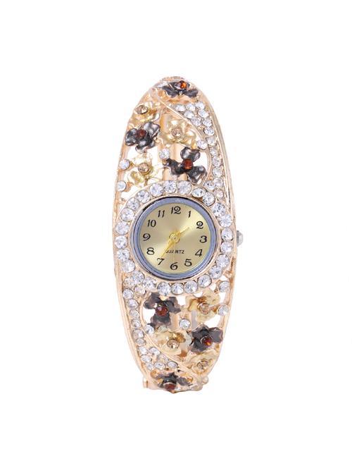 skylofts gold plated floral bracelet watch women - 14411863 - Very Small Image - 1