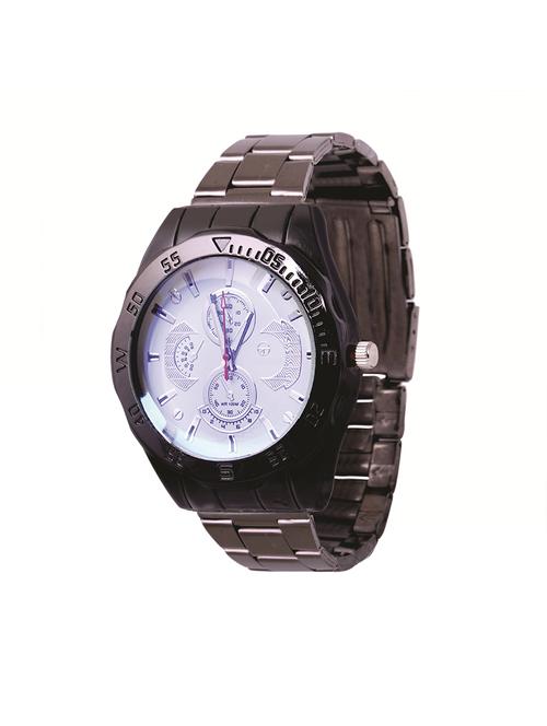 skylofts analog black dial stainless steel  watch - 14411880 - Very Small Image - 1