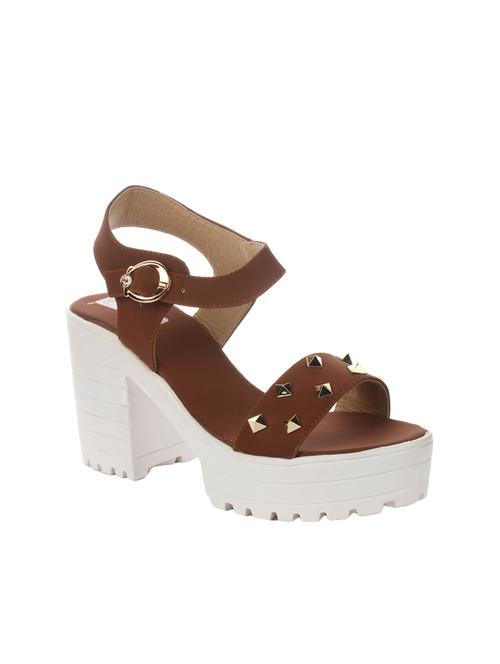 brown ankle strap sandal - 14411935 - Very Small Image - 1