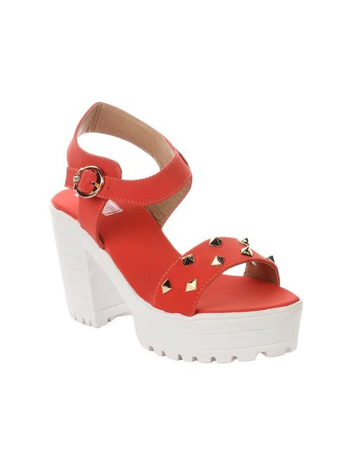 Orange Ankle Strap Sandal - 14411937 - Very Small Image - 1