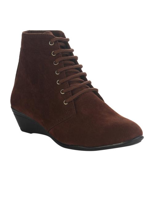 brown suede ankle boot - 14416311 - Very Small Image - 1