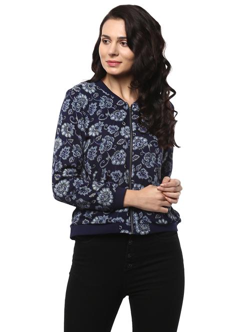 navy blue viscose jacket - 14421472 - Very Small Image - 1