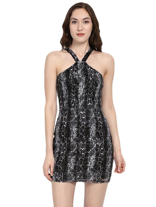 black snake print sheath dress - 14422231 - Very Small Image - 1