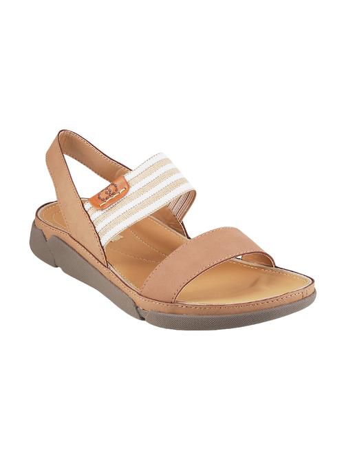 beige faux leather back strap sandals - 14422412 - Very Small Image - 1