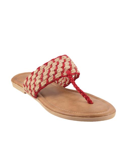 red  toe separator sandal - 14422587 - Very Small Image - 1