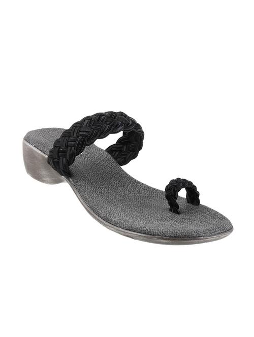black one toe sandal - 14422712 - Very Small Image - 1