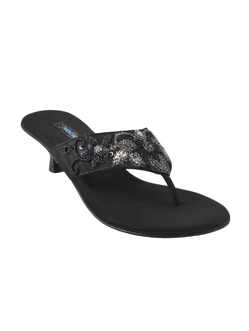 black open thong  sandal - 14422805 - Very Small Image - 1