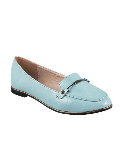 blue leatherette slip on loafers - 14423283 - Very Small Image - 1